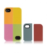 Pick your palette. Case-Mate's cool customized Quartet case let's you mix and match the interchangeable pieces to snap together your own colorful combo design for your iPhone 4.