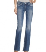 Fade and whiskering details add a perfect worn-in look to these Silver Aiko bootcut jeans -- make them your denim staple!