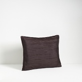 Delicate fronds in plum and pewter on a muted textured background. In 280-thread count combed cotton sateen. Imported.