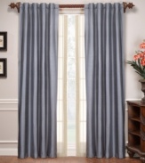 Your home is your castle with the silk Empress window panel. This pure silk dupioni drape comes in a range of royal hues for a look of grandeur. A poly-cotton lining and 100% cotton flannel interlining provide additional insulating properties to your window, helping keep cold air out in the winter and hot air out during the summer, as well as help reduce light penetration. (Clearance)