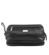 All of your travel essentials fit snugly into one handy water-resistant travel kit that accommodates quick and easy access with a wide mouth for grabbing on the get-go and a bottom zip compartment that reveals a removable mesh pouch to store all your soaps, shampoos and other odds and ends. Limited lifetime warranty.