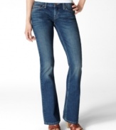 Fabulously fitted, these Levi's 524 bootcut jeans look perfect over wedges and platforms for elevated day-to-night style!