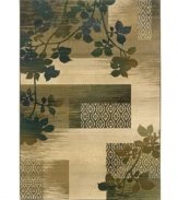 Featuring lush florals and layered geometry, the Odyssey area rug from Sphinx is cross-woven of 36 different colors, giving its pattern incredible depth and textural interest. Intricately woven of pure polypropylene for exquisite strength and softness.