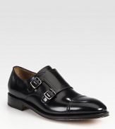 A double monk strap closure lends modern elegance to this dress wardrobe classic, beautifully crafted in sleek Italian calfskin leather.Leather upperLeather liningPadded insoleLeather soleMade in Italy