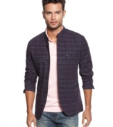 A modern take on the preppy pattern, this plaid blazer from Sons of Intrigue will look great with your best denim or chinos for a fashion forward summer look.