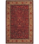 Pure harmony. This Antique Legends rug features a vintage patina from an antique wash. Multiple shades of color integrate with beautiful motifs for an eclectic design, perfect for today's contemporary homes. Expertly woven through the back with premium wool for long wearing quality. A breathtaking addition for any home.