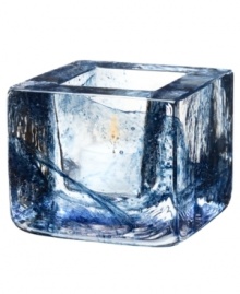 Combining the distinct features of brick and the transparency of glass, this Kosta Boda votive holder adds a fun pop of color and shine to modern spaces. Designed by Anna Ehrner. Combining the distinct features of brick and the transparency of glass, this Kosta Boda votive holder adds a fun pop of color and shine to modern spaces. Designed by Anna Ehrner.