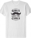 Get that mustache up and at 'em! This American Rag t-shirt lets everyone know what the ladies like.