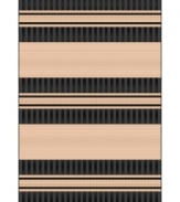 Stripecast: with wide, colorblocked bands and rich texture, Liorra Manne's Tropez Stripe rug has the ability to pull a room together in chic, relaxed style. UV-stabilized, mold and mildew-resistant, the versatile rug in black and oatmeal hues is equally pretty indoors or out.