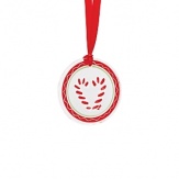Festive and extra sweet,Kosta Boda's Candy Cane ornament makes a charming holiday gift.