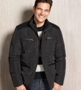 Bundle up with the classic comfort of down and this coat from Kenneth Cole.