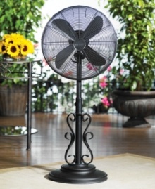 Easy breezy. Tough enough to withstand the elements, this Deco Breeze fan is a smart – and stylish – addition to outdoor living. An adjustable, oscillating design keeps summer heat and mosquitos at bay. One-year warranty. Model DBF0624. Easy breezy. Tough enough to withstand the elements, this Deco Breeze fan is a smart – and stylish – addition to outdoor living. An adjustable, oscillating design keeps summer heat and mosquitos at bay. One-year warranty. Model DBF0624.