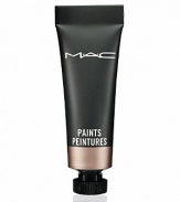 A high tech, high performance eye shadow product which goes on creamy; dries to a powdery finish. It is ideal for colour-intensive, texture-rich looks that need to last. Made with concentrated pearl pigments in a cream colour formulation, the transformative abilities of MAC Paints allow for easy application, blendability, and flexibility of coverage. Its transfer-resistant finish creates a smooth, crease-free, slightly shiny, reflective look to the lid.