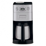 This superbly sleek and fully programmable coffee maker takes your coffee from whole bean to hot cup in just minutes. The built-in burr grinder pulverizes the beans without removing the flavor, then brews the grounds directly into a double-wall insulated thermal carafe that keeps it warm for hours. It's also highly customizable - choose your grind amount, brew strength and cup amount. Model# DGB-650BC. Manufacturer's limited 3-year warranty.