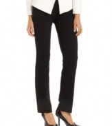 Ponte knit pants from Tahari by ASL make an essential part of your work wardrobe. Pair them with silky blouses, sweater sets and tailored blazers all week long.