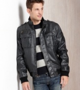 A cozy take on the classic bomber, this jacket from Calvin Klein will be a core piece of your cold-weather wear.