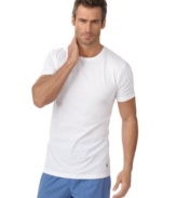 Made from soft cotton jersey, these form fitting solid t-shirts by Polo Ralph Lauren will provide you with all day comfort.  Always great worn solo or as a layer for added warmth.