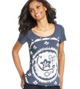 Featuring a bolder version of a classic bandana print, Style&co.'s scoopneck tee makes summer dressing fresh and fun!