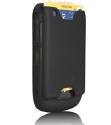 Case-mate saves the day with the conveniently compact design of their two-in-one blackberry case and ID slot so you can lose the wallet and slip the essentials right into your pocket.