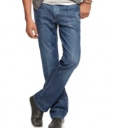 A simple pair of jeans like these from Kenneth Cole Reaction go a long way in created a laid-back cool vibe.