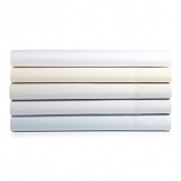 Simple in soothing hues, these super-soft sheets from Hudson Park are what's needed for a good night's sleep.