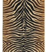 Borrow some fierce and vibrant stripes from the wild cats of the jungle with this chic Lisbon area rug from Shaw Living. Its ultra-durable and supremely soft EverTouch® nylon is meticulously dyed for brilliant color recognition.