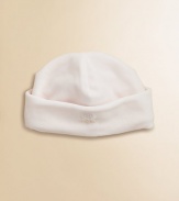 An adorable hat is rendered in ultra-soft velour and accented with a plush brim.Seamed crown with fold-over brimCottonMachine washImported