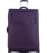 Make light of any travel situation with this lighter-than-ever carry-on suitcase from Delsey. Featuring a fully integrated frame made from lightweight memory graphite -- the same material used in golf clubs and tennis rackets -- this expandable bag makes it easy to bring your belongings anywhere. Limited lifetime warranty. Qualifies for Rebate