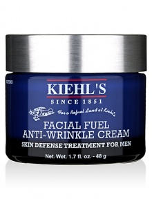 This lightweight moisturizer helps skin defend against the signs of aging, notable surface wrinkles and the loss of firmness. Made with Chestnut Extract and Soy, our formula helps skin feel strengthened and more dense so it appears firmer and the look of facial wrinkles and lines is decreased. Enriched with Vitamins C and E and extracts from citrus fruits, this cooling formula is easily absorbed to hydrate, invigorate and refresh facial appearance, helping to combat the look of fatigue. 1.7 oz.