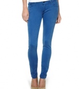 Super hue! Levi's 524 skinny jeans feature the five-pocket style you love, plus a saturated blue wash that brightens any ensemble.