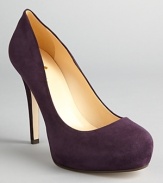 The perfect suede platform pumps from kate spade new york. Everyone needs a pair.
