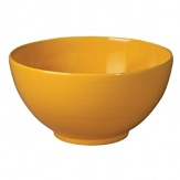 This large bowl in a bright Lemon Peel is handcrafted in Germany from high fired ceramic earthenware that is dishwasher safe. Mix and match with other Waechtersbach colors to make a table all your own.