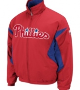 No game-time decisions here. This Philadelphia MLB jacket with Therma Base technology will always be your go-to starter when it's time to cheer on the Phillies.