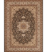 An intricately complex Persian-inspired design in crisp tones creates a captivating accent in the Princeton area rug from Kenneth Mink. Crafted for supreme durability with an ultra-soft finish.
