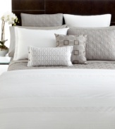 Sophistication gets a modern update with Hotel Collection's Woven Pleats shams. Featuring rows of tailored pleats on pure cotton for a clean, polished appeal. Zipper closure.