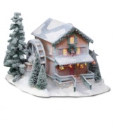 Enter the quaint village of Winters Frost, where the beautifully bedecked Frost Creek Mill House churns out endless holiday cheer. A top destination for seasonal charm, from Department 56.