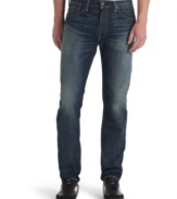 These slimmed-down Levi's 508 brushed twill jeans have streetwise styling right down to your favorite pair of boots.