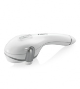 Relaxation on the spot. Compact and portable, this high-powered massager fits right in your hand, delivering a steady, soothing massage where and when you need it most. 1-year warranty. Model HHP-100.