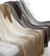 Add an understated layer of elegance to your bed with this Hotel Collection throw.