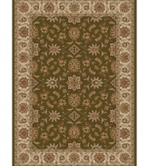 Rendered with intricate floral designs in a sumptuous green and neutral color palette, this area rug set from Kenneth Mink offers a cohesive look for your entire home. Woven of plush olefin for lasting softness and durability. Includes five rugs.