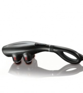 Get the stress out by indulging in a massage from four invigorating percussion heads for deep, intense vibrations that soothe muscle tension and aching tissue.  Easily customize your experience with the one-touch flat panel and add in some heat for an ultimate rejuvenation. 1-year warranty. Model MSG-H401.