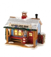 Make room for a favorite holiday past-time! The Round Lake Rink sits on the edge of town and holds a special place in the hearts of young and old. Decked out in holiday coloring and festive garland, this outpost emanates that small town charm that warms the heart.