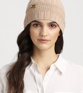 Ribbed wool knit with interlocking G logo hardware on front. Dry clean Made in Italy 