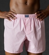 Classically styled, this boxer offers everyday comfort, made of the finest 100% rungspun cotton.