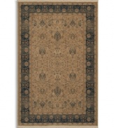Inspired by Persian pieces from the early 20th century, this all-wool Karastan rug is a perfect combination of depth, detail and color. An intricate pattern of stylized florals plays against a neutral ground, finished with an elegant ombre effect for that world-worn antique look.