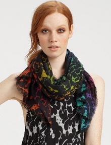 This featherweight style is printed in a vibrant, rainbow floral print, and woven with a hint of cashmere for extra softness.26 X 5890% modal/10% cashmereDry cleanMade in Italy of imported fabric This featherweight style is printed in a vibrant, rainbow floral print, and woven with a hint of cashmere for extra softness.26 X 5890% modal/10% cashmereDry cleanMade in Italy of imported fabric