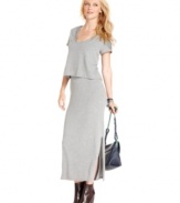 With T-shirt styling, this RACHEL Rachel Roy maxi dress is the epitome of effortless chic -- pair it with booties to keep the downtown edge!