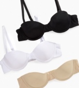 These strapless bras from Maidenform give her fashion-conscious options along with lasting support.