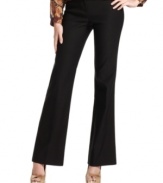 Score an elongated look in these classic, bootcut style trousers from XOXO!