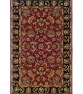Impressive details are painstakingly applied by hand, pairing deep, distinctive colors with an intricate vine and blossom motif to create an heirloom-quality piece that's steeped in tradition.